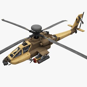 3ds max helicopter ah-64 apache