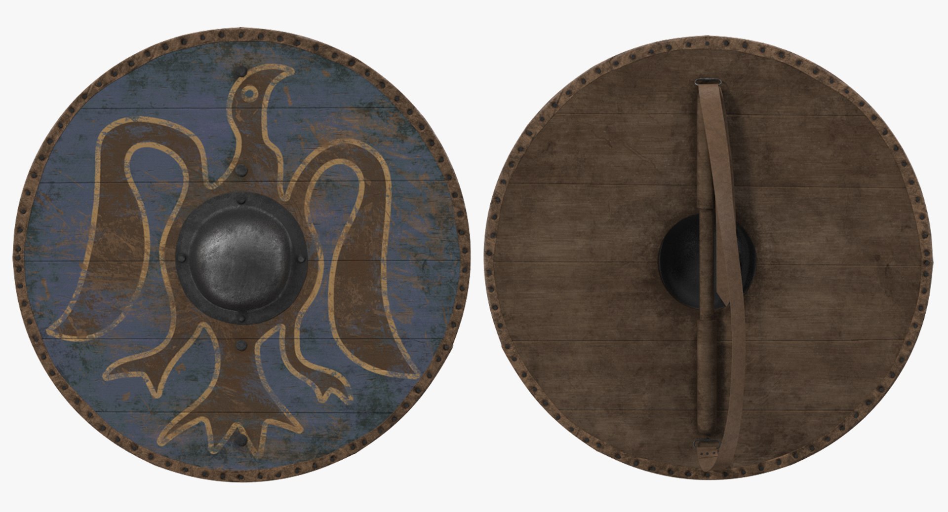 3D medieval shields model https://p.turbosquid.com/ts-thumb/yN/BHoJQk/8HhIkLl1/roundmedievalshieldscollectionc4dmodel040/jpg/1585492455/1920x1080/fit_q87/98343aaa2b1aa1fb3e6f98f29cb4780cf714b4a2/roundmedievalshieldscollectionc4dmodel040.jpg