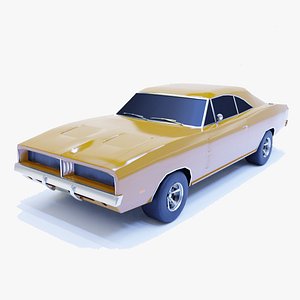 1960s Muscle Car Animation and Game Ready