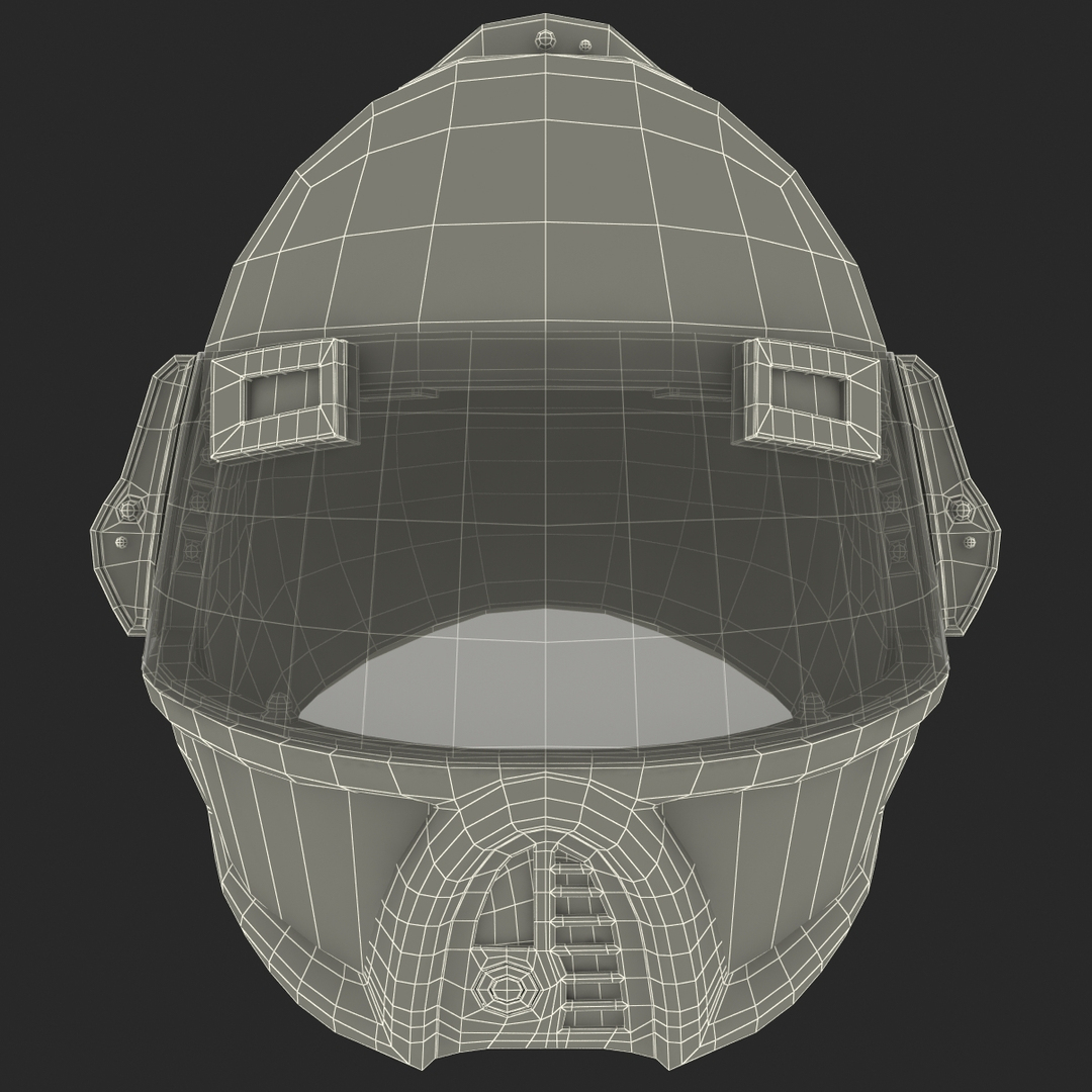 lightwave futuristic soldier helmet