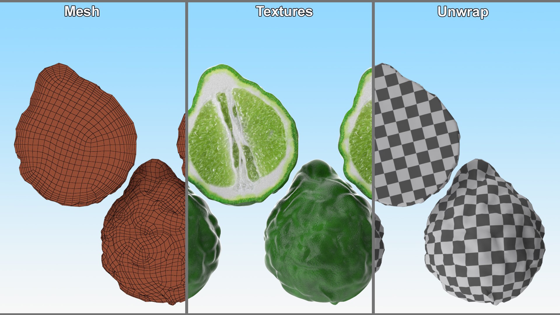 3D Bergamot Half model https://p.turbosquid.com/ts-thumb/yN/K2gqjB/7g/bergamothalfvray3dmodel010/jpg/1727845394/1920x1080/fit_q87/f6a6c42c365922453d4315c6f9b6bd61c3cbedec/bergamothalfvray3dmodel010.jpg