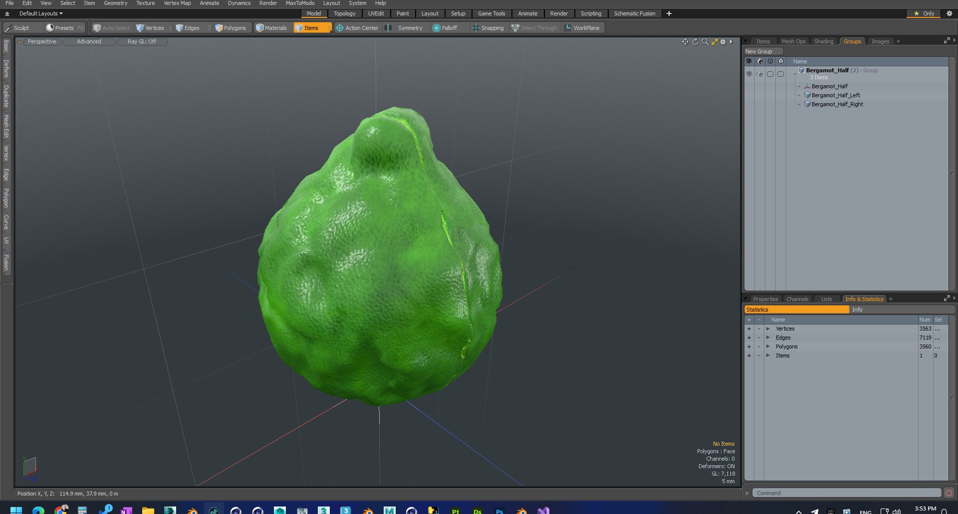 3D Bergamot Half model https://p.turbosquid.com/ts-thumb/yN/K2gqjB/ap/bergamothalfvray3dmodel020/jpg/1727845435/1920x1080/fit_q87/7e93cd3c540323f8b0485f03796cf70bd23c9a7c/bergamothalfvray3dmodel020.jpg