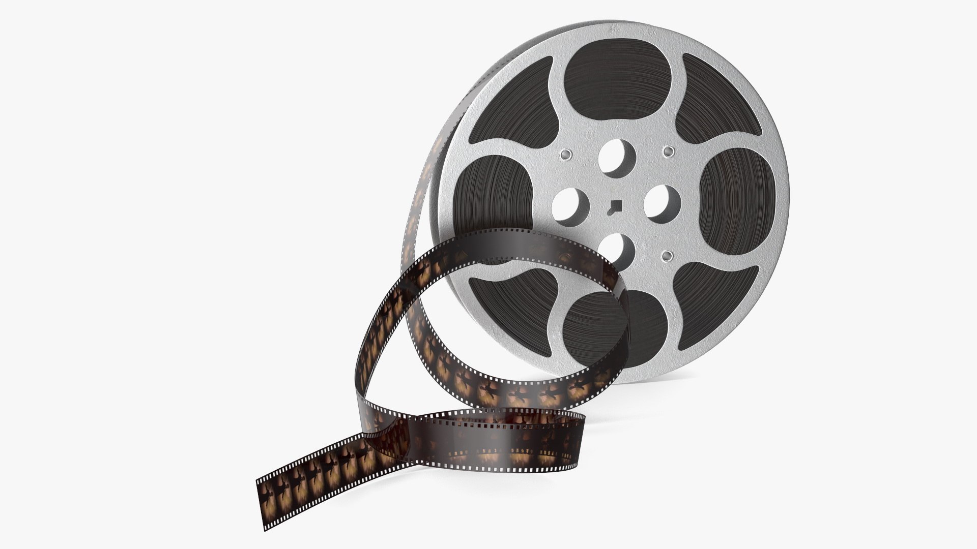 Movie Film Reel 3D model preview