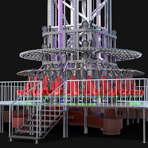 Skyfall Tower Attraction Red