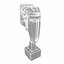 Statua in bronzo Testa di donna Amedeo Modigliani modello 3d
