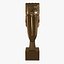 Statua in bronzo Testa di donna Amedeo Modigliani modello 3d
