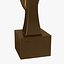 Statua in bronzo Testa di donna Amedeo Modigliani modello 3d