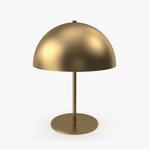 brass table lamp light 3D model