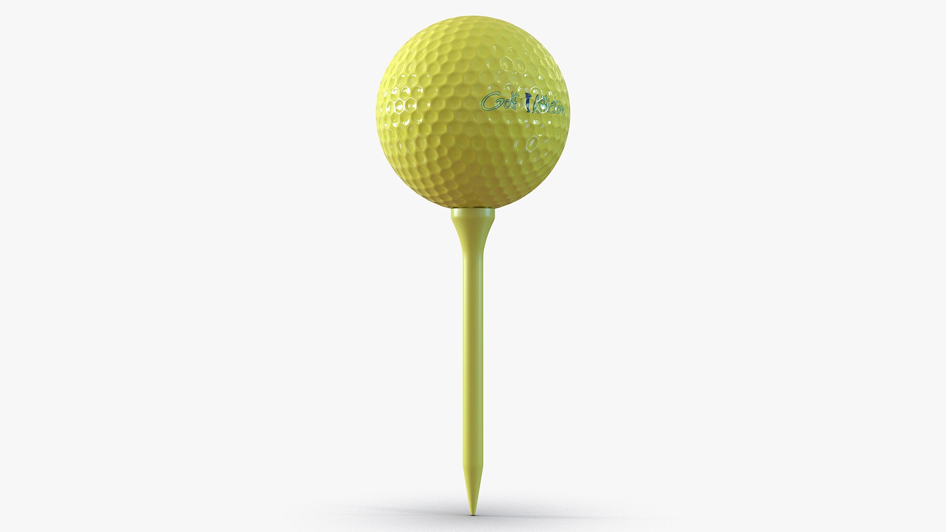 Golf Ball on Tee 3D model preview
