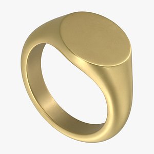 Round Signet Ring
