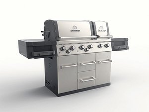 3D gas grill model