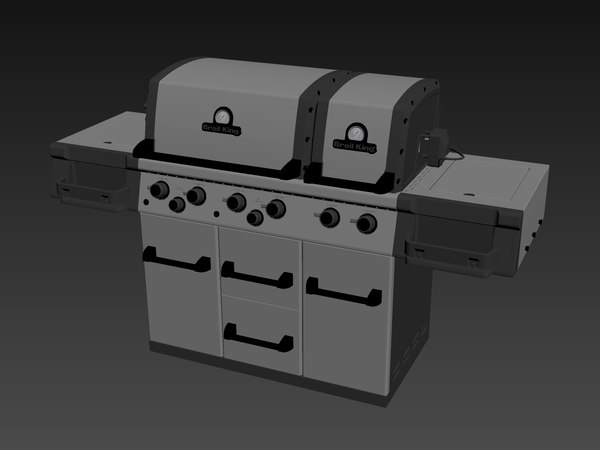 3D gas grill model - TurboSquid 1419545
