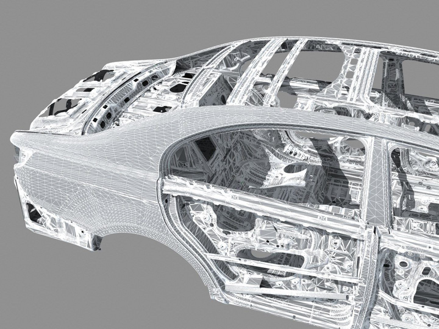 3D Body Car Frame - TurboSquid 1199807