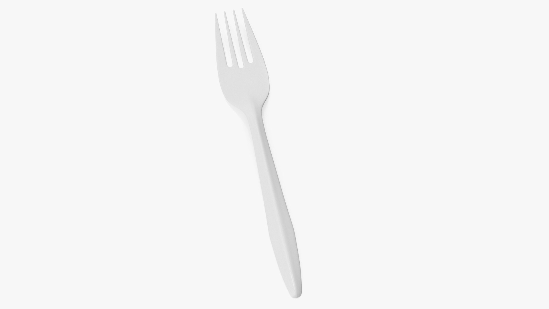 Plastic Fork Utensil 3D model preview