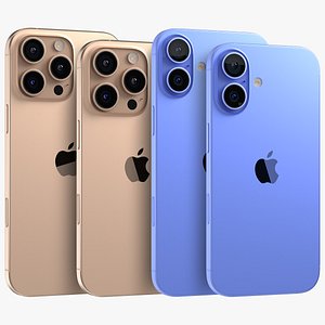 3D Apple iPhone 16 And Plus And Pro And Pro Max