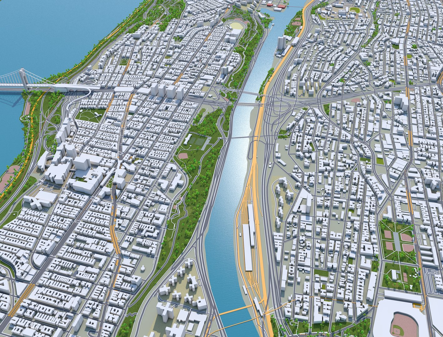 City area building model - TurboSquid 1608884