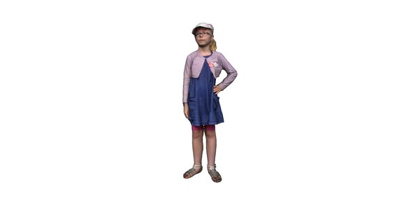 3d kid girl model