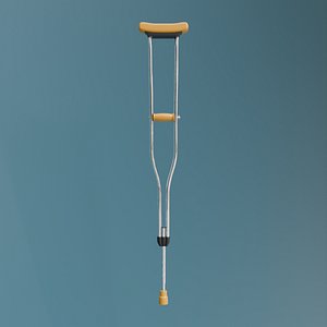 Medical crutch 3D model