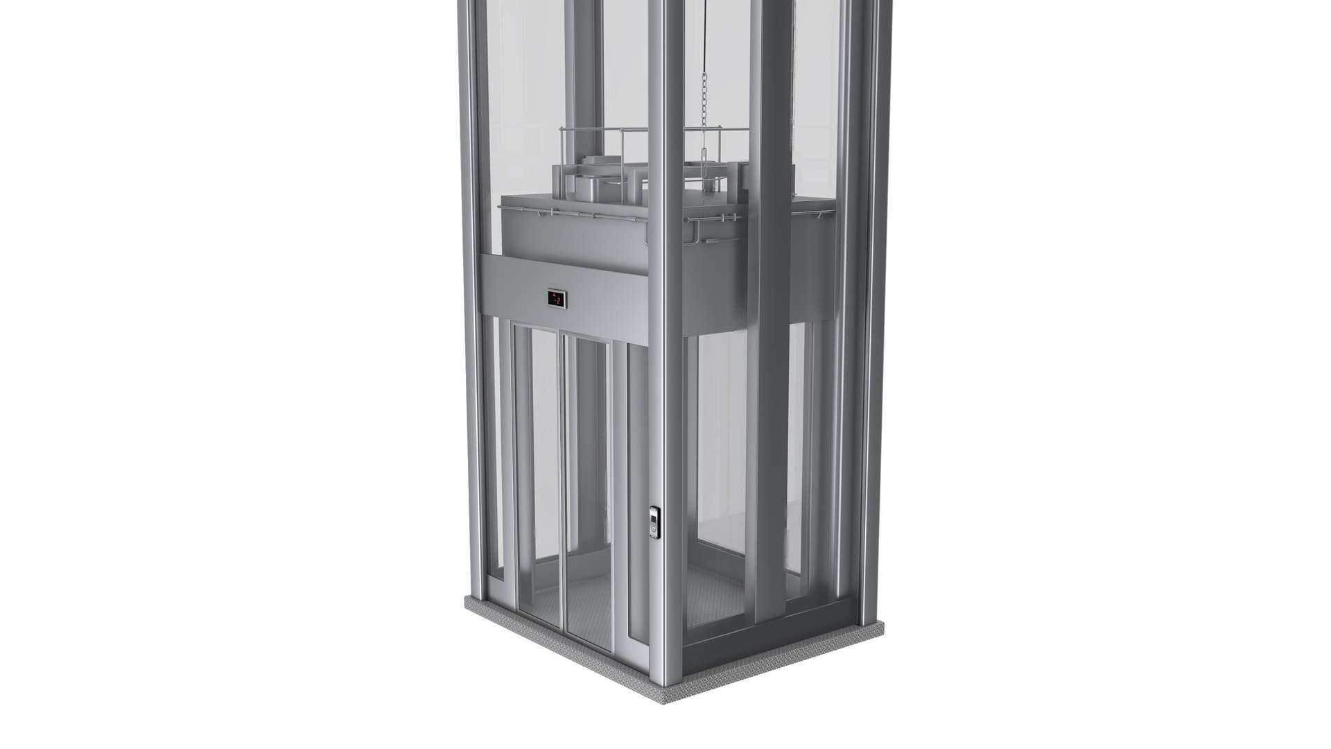 Glass Elevator 3D Model - TurboSquid 2216807