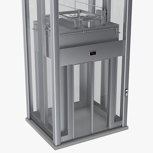 Glass Elevator 3D model