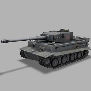 german tank tiger 3d model