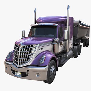 3D International LoneStar dump road train