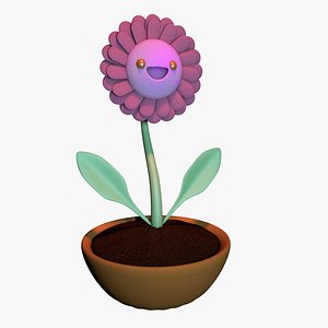 happy flower 3D