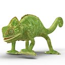 Chameleon Rigged for Maya