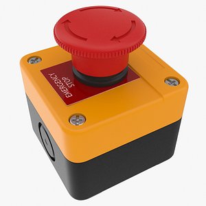 3D model emergency button