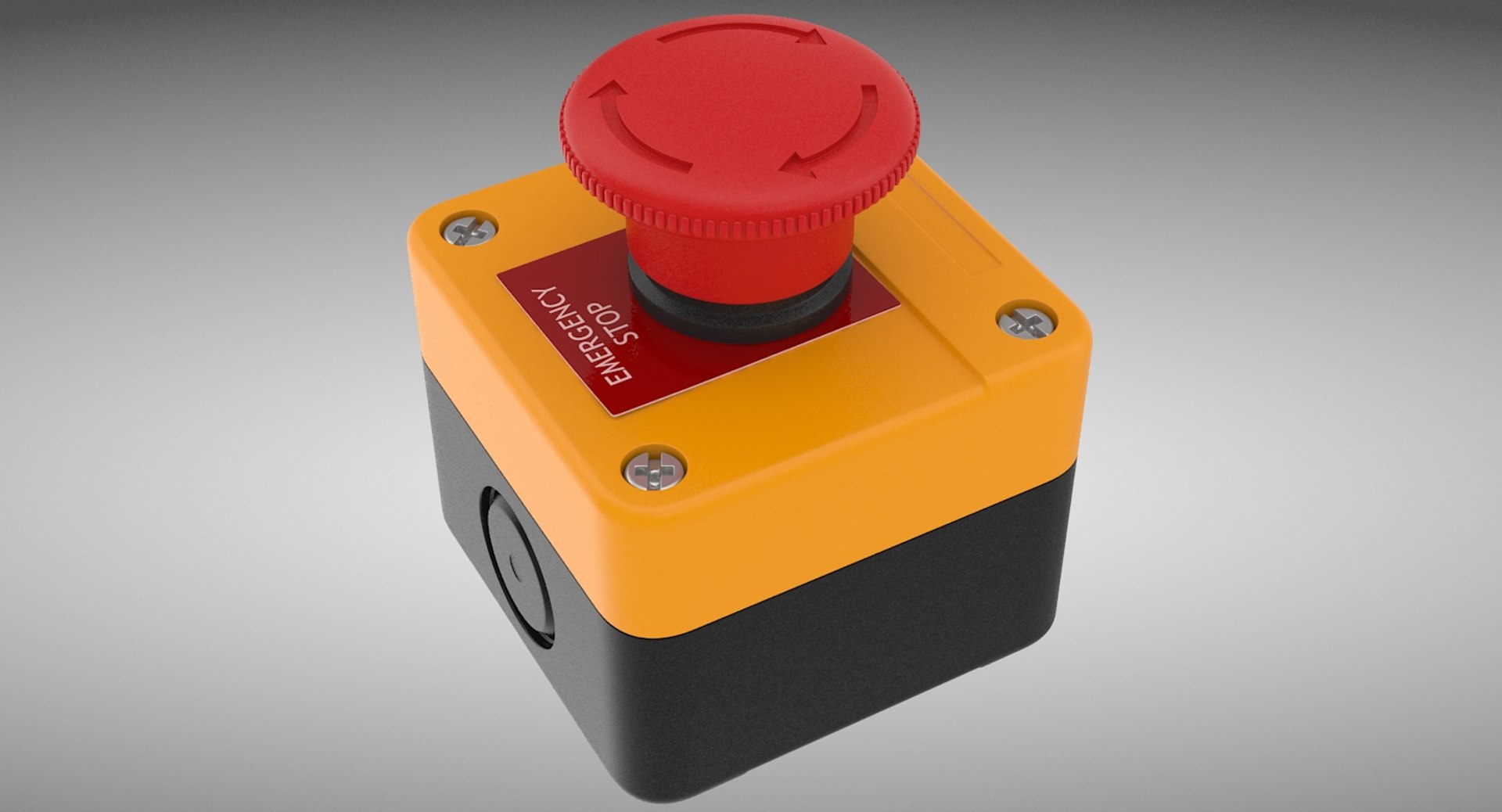 3D model emergency button - TurboSquid 1330519
