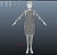 Азиатская женщина китаянка красотка 3D модель