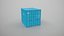 Intermodaler Versandcontainer, 10 Fuß lang, blau