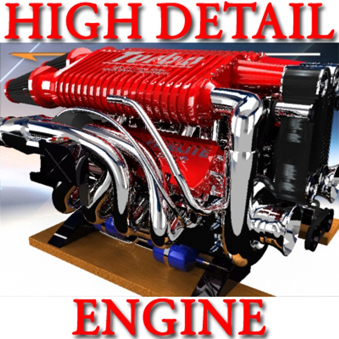 3d Model Engine Marine Boats