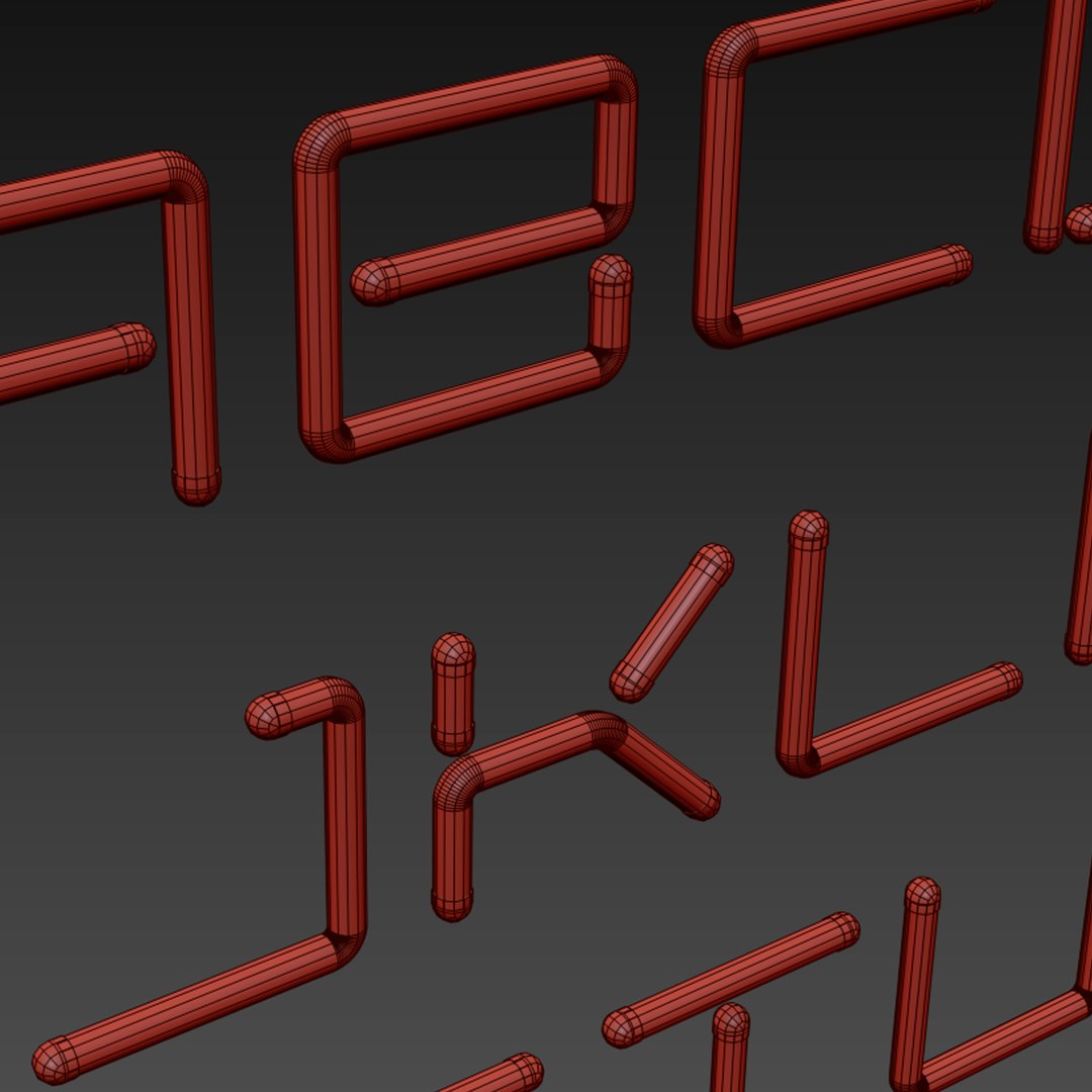 Light Modules Set 072 Neon Alphabet 3D - TurboSquid 1798964