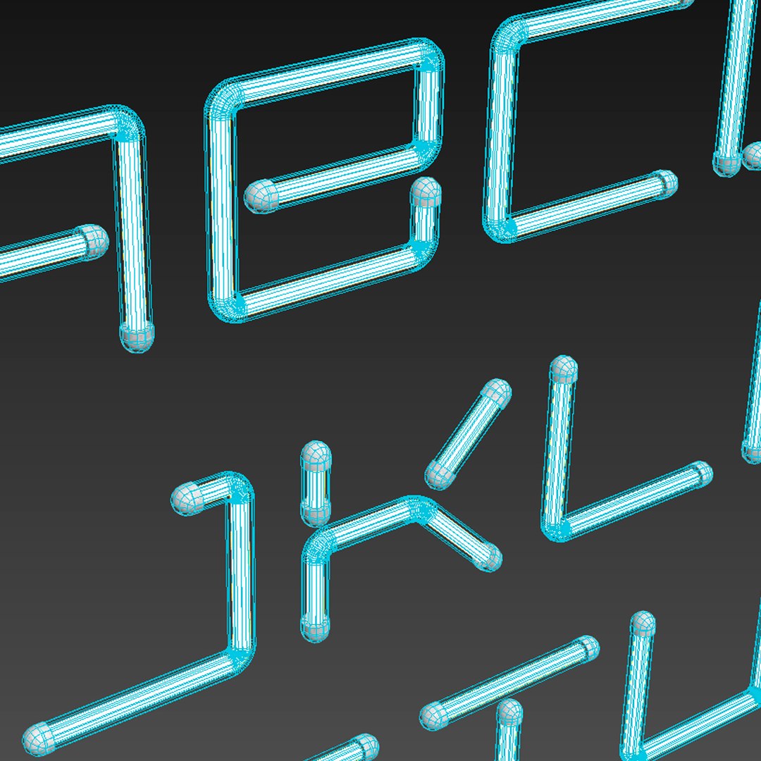 Light Modules Set 072 Neon Alphabet 3D - TurboSquid 1798964