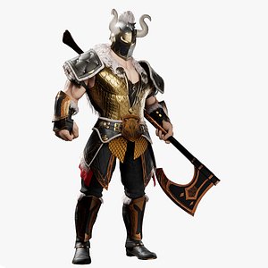 3D Viking Warrior - Game Ready Character model