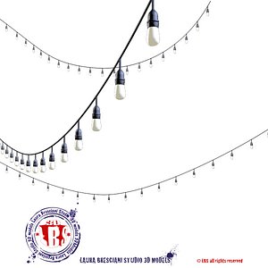 string lights 3d dxf