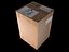 Caja de carton realista