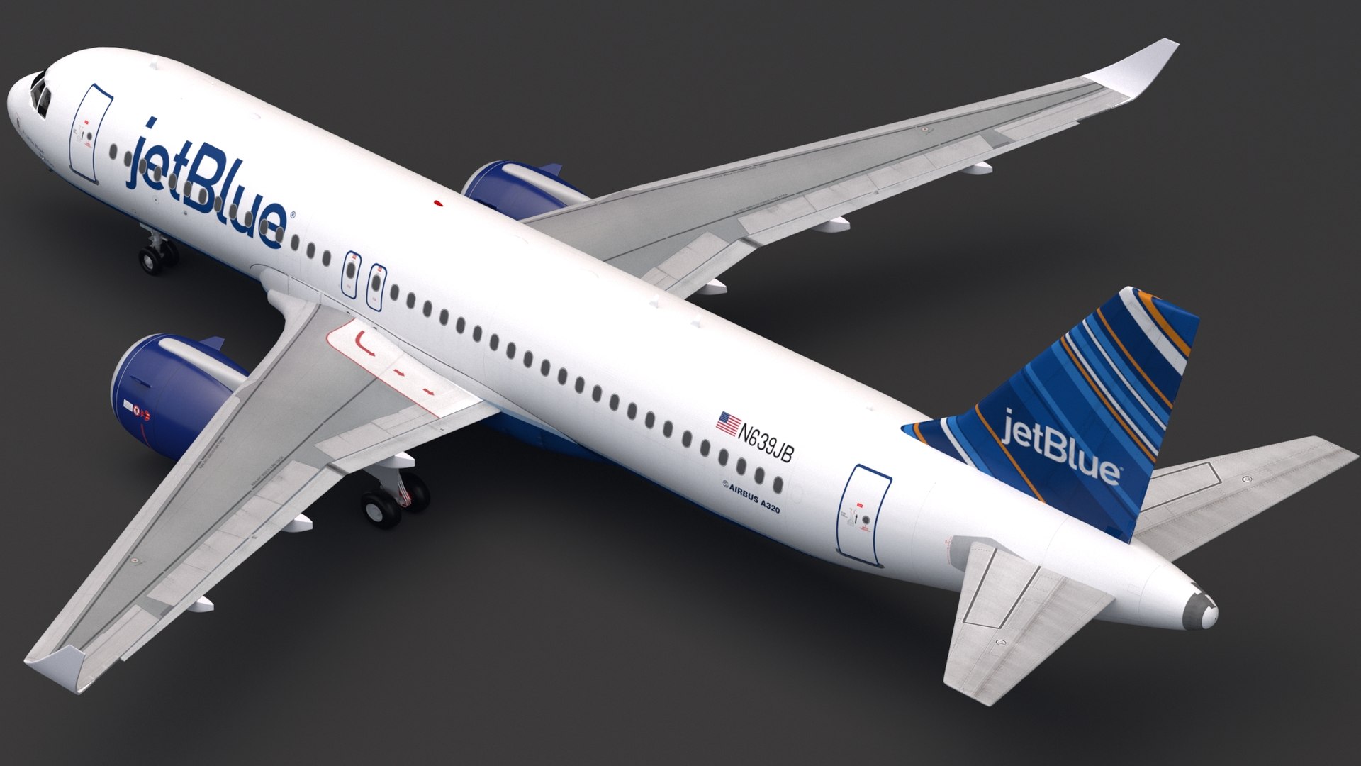 Jetblue A320 Neo 3D Model - TurboSquid 1520718