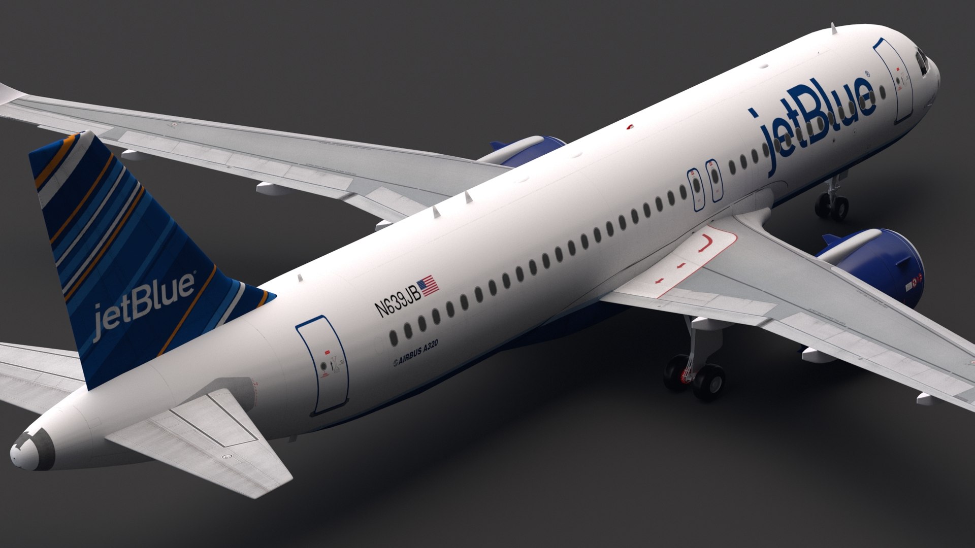 Jetblue A320 Neo 3D Model - TurboSquid 1520718