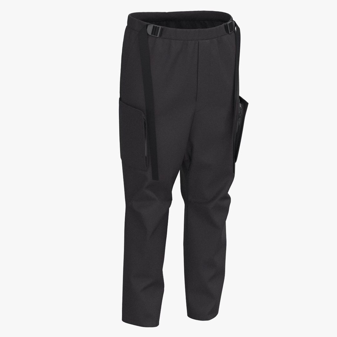 Techwear Drop Crotch Pants main image 1