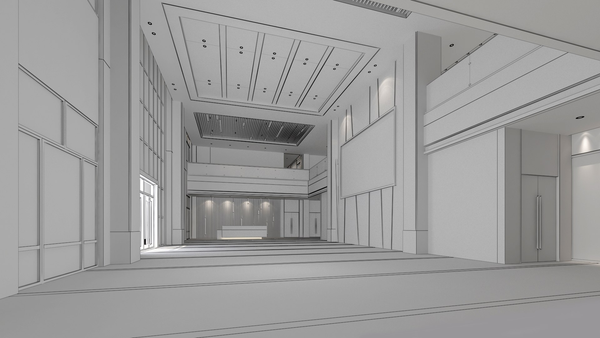 Modern Hall Collection 07 3D Model - TurboSquid 2177045