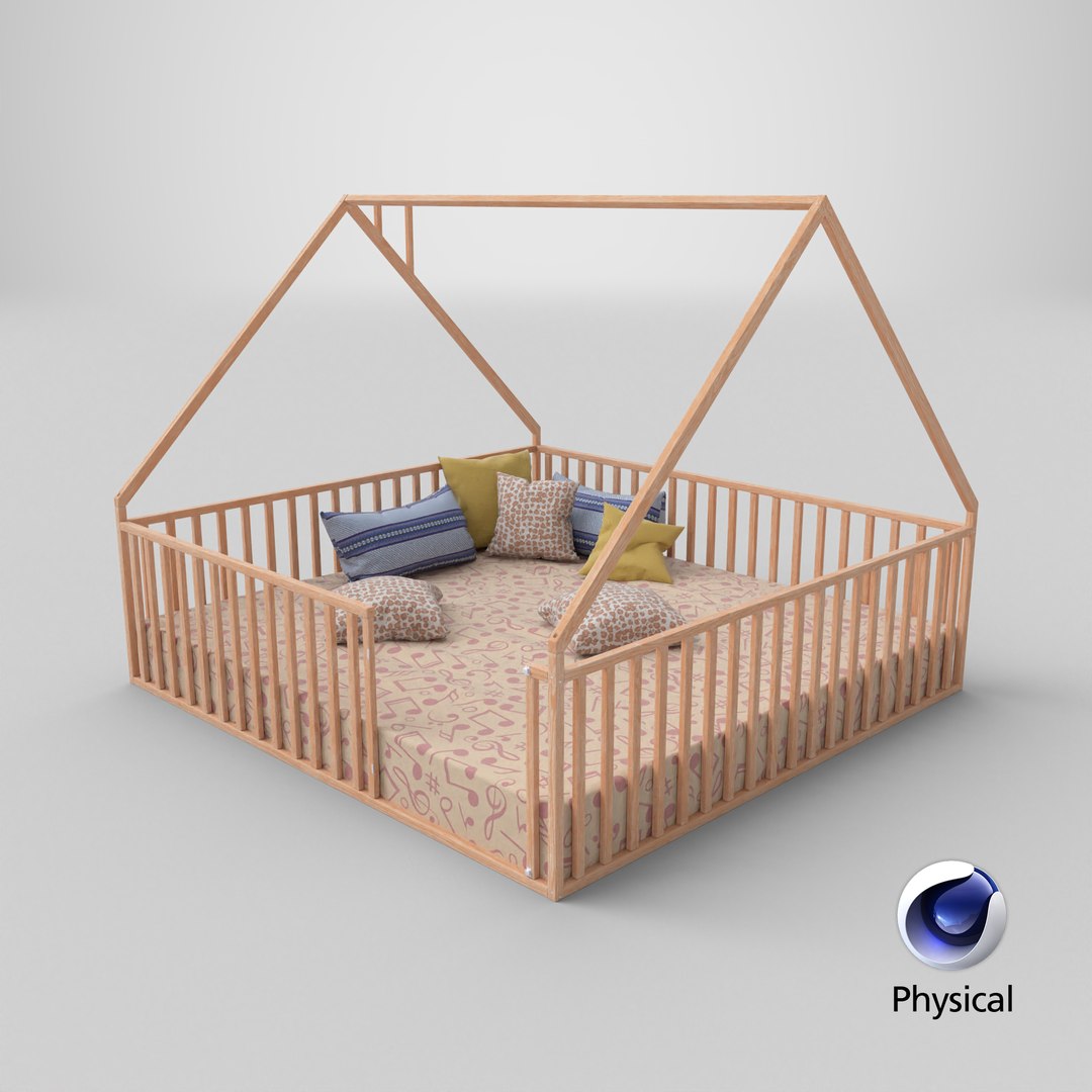 3D model Wooden House Bed with Safety Rails and Decorative Bedding https://p.turbosquid.com/ts-thumb/yO/BwpPHo/2y/stemcell_cinema_4d_physical_render/png/1793040508/1920x1080/fit_q87/5259806c46111e7db634fed3c5a7502e04345f32/stemcell_cinema_4d_physical_render.jpg