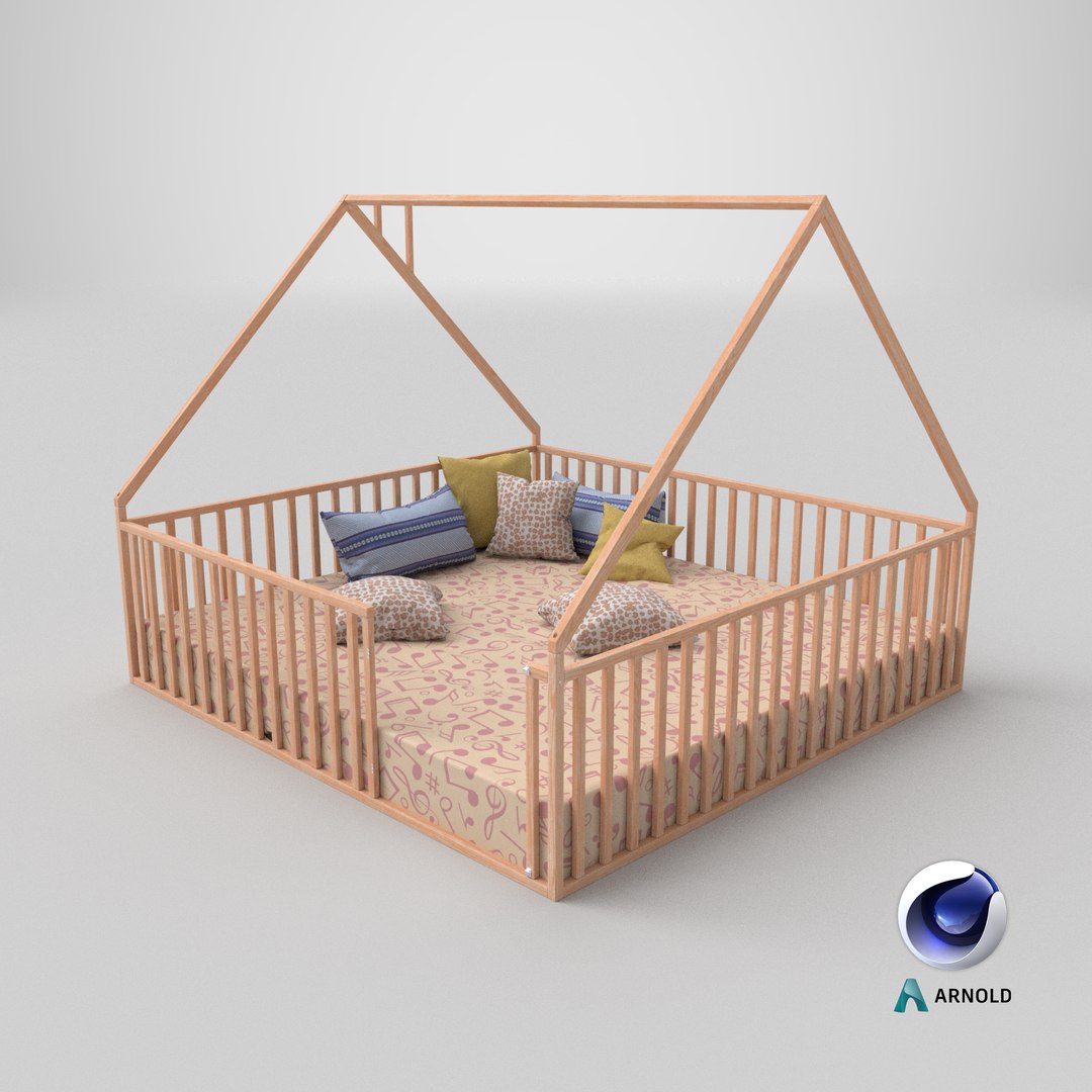 3D model Wooden House Bed with Safety Rails and Decorative Bedding https://p.turbosquid.com/ts-thumb/yO/BwpPHo/MO/stemcell_cinema_4d_arnold_render/png/1793040506/1920x1080/fit_q87/b02e5ce79faa6ab81c02a483fb15023c051f5524/stemcell_cinema_4d_arnold_render.jpg
