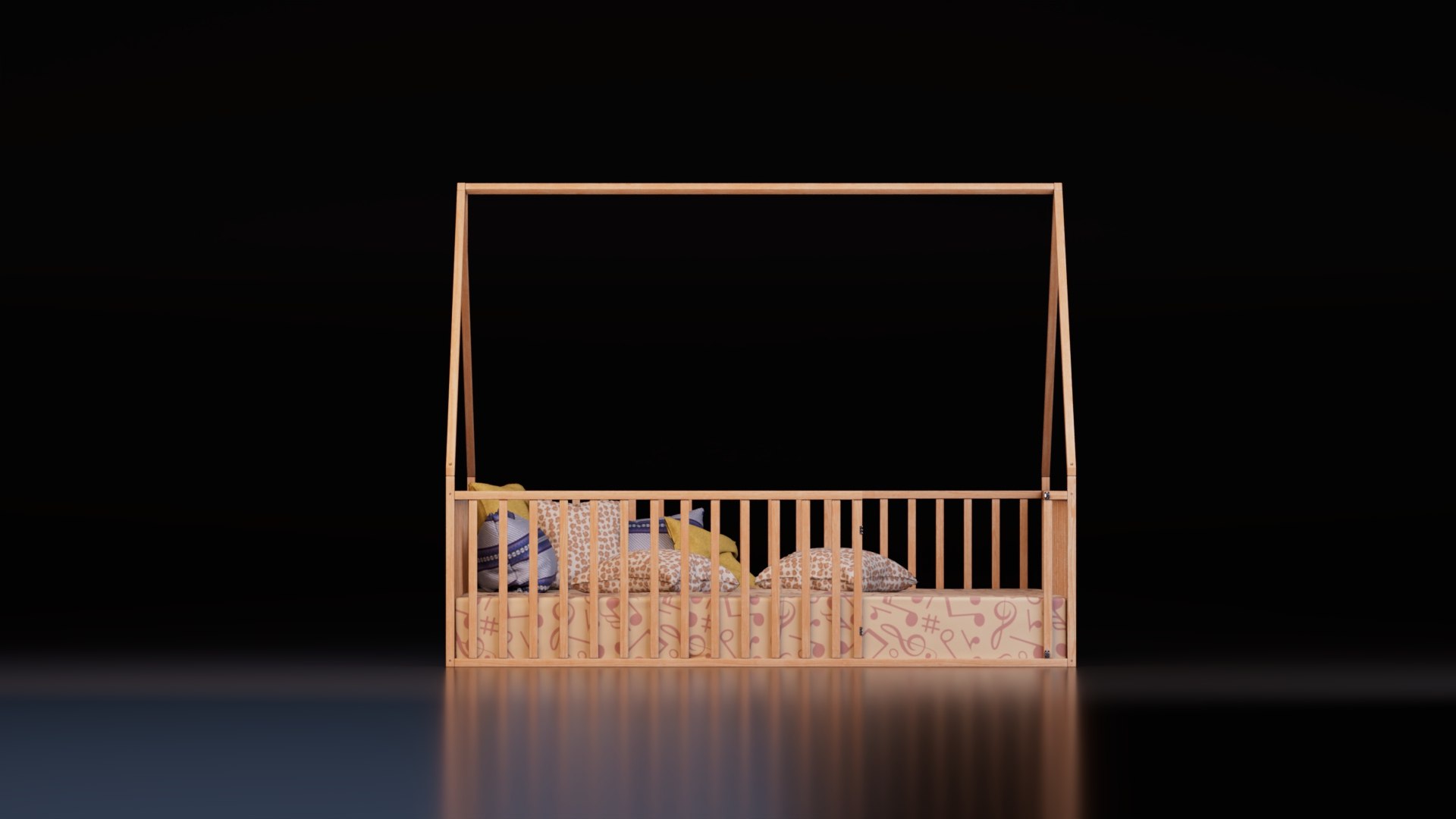 3D model Wooden House Bed with Safety Rails and Decorative Bedding https://p.turbosquid.com/ts-thumb/yO/BwpPHo/bz/preview4/jpg/1792847818/1920x1080/fit_q87/3db0a1642df946b9555d1c7d36bd5ee0a7f528dc/preview4.jpg
