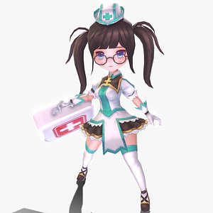 Casual RPG Character - 13 Kate 3D model