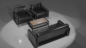 American Sofa and Table