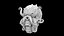 cursed pirate skull with tentacles 3D print model