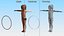 Bambina in stile sportivo con cerchio attrezzato per Cinema 4D