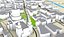 Karte der Stadt von London 3d einzeln aufgeführt